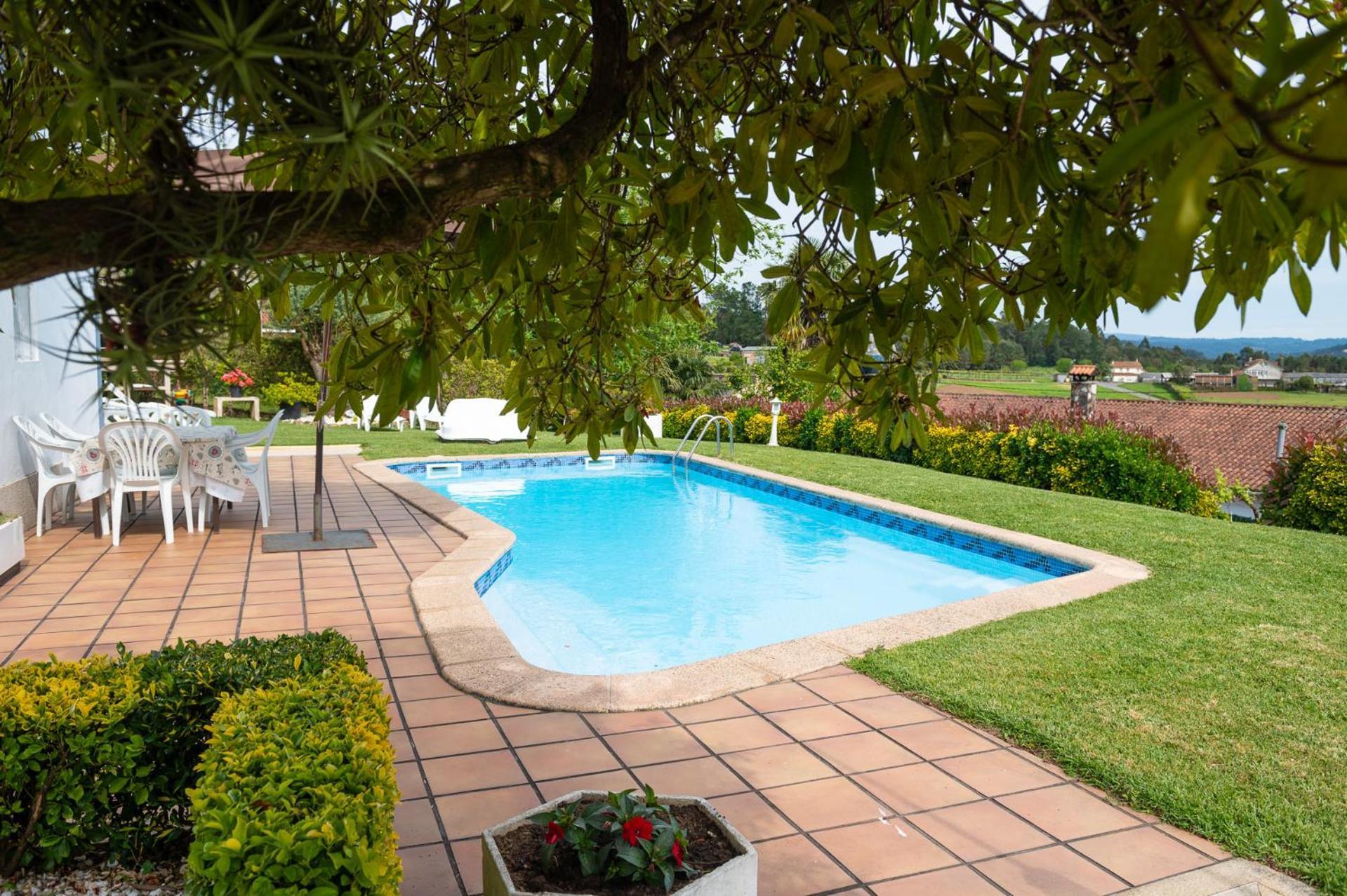 Casa Tarrio Con Piscina - Santiago De Compostela Villa Boqueixon Exteriör bild